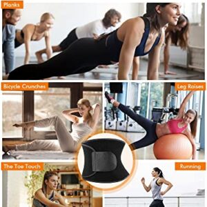 ECIFEE Waist Trimmer Belt for Women Waist Trainer Sauna Belt Tummy Control Low Back and Lumbar Support with Zipper Black