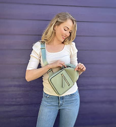 EVVE Crossbody Sling Bag for Women Small Sling Backpack Purse |Mustard