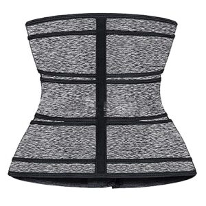 LMSXCT Waist Trainer for Women 3 Straps Tummy Control Workout Corset Cincher Long Torso Trimmer Sauna Belt Sports Body Shaper