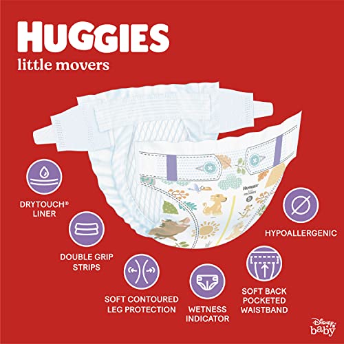 Baby Diapers Size 7 (41+ lbs), 14 Ct, Huggies Little Movers