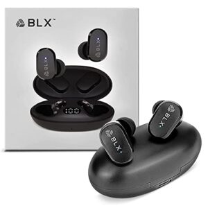 blxbuds g2 wireless earbuds - wireless bluetooth headphones with charging case | tws dual-stereo earphones | bluetooth earbuds with microphone for iphone and android | up to 6 hours battery life