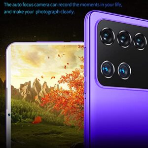Android 5.1 Tablet, 7 inch HD Display 8-core 1+16GB ROM TF Expansion Voice Call Game Tablet Best for Adults Working Childrens Boys Girls School Learning Birthday Gift, Purple, 23.2*18*5.5cm