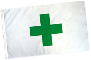 green cross flag 3x5ft 420 pot flag dispensary flag medical vivid color all weather indoor outdoor banner decoration i9108nf-ls
