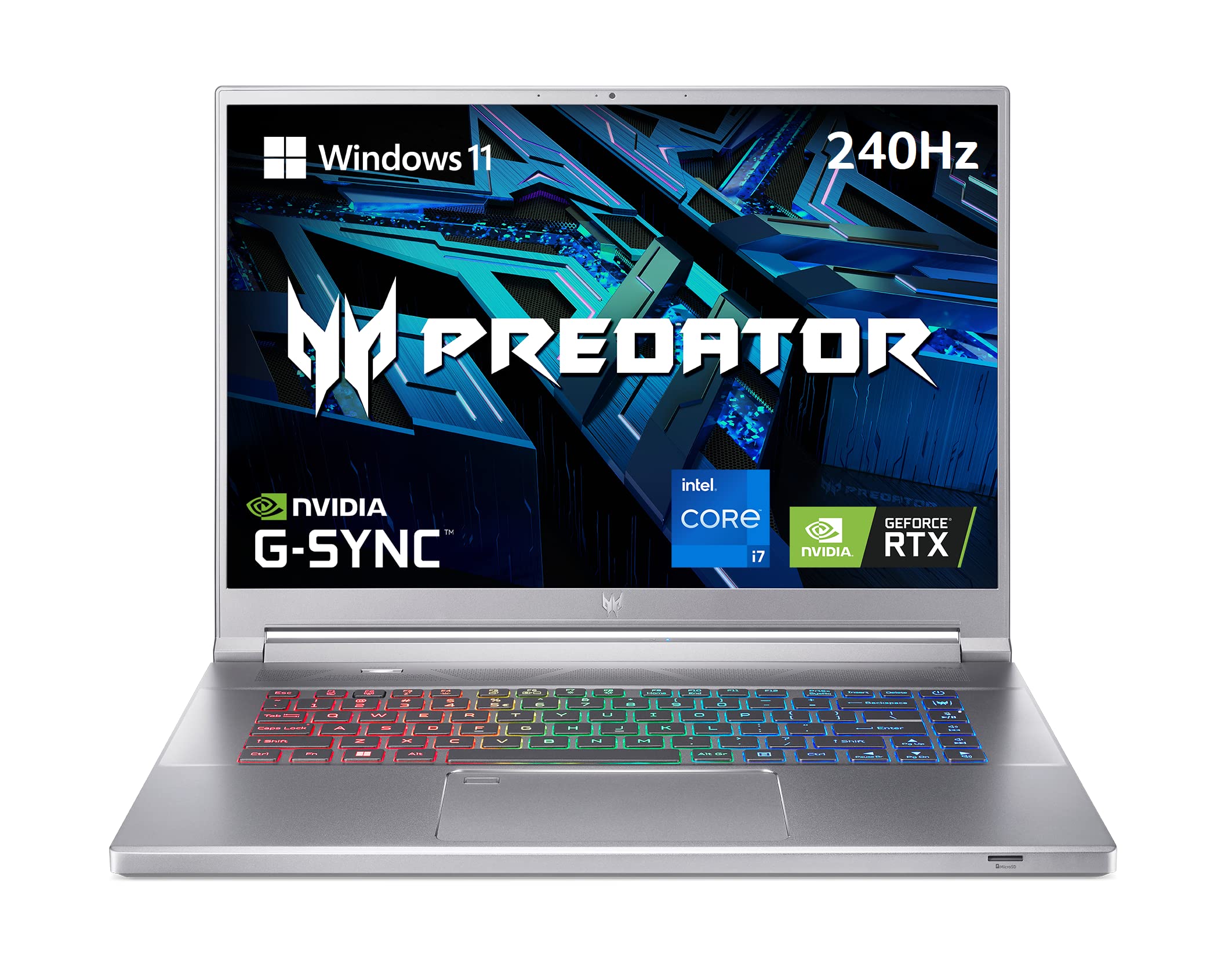 Acer Predator Triton 500 SE Gaming/Creator Laptop | 12th Gen Intel i7-12700H | GeForce RTX 3060 | 16" WQXGA 240Hz G-SYNC Display | 16GB DDR5 | 512GB Gen 4x4 SSD | Killer Wi-Fi 6E | PT316-51s-7397