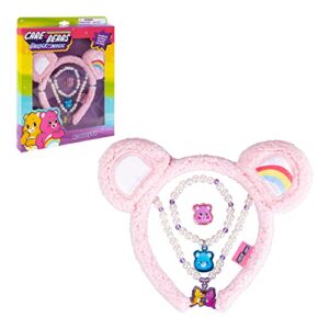 Care Bears HeadBands For Girls - Kids Jewelry for Girls - Dress Up Set All in one Giftable Box - Headband - Play Jewelry Set - 4pc (Toddler Headband, Necklace, Dress Up Bracelet, Ring) Ages 3+