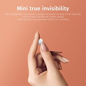 Xmenha Invisible Sleep Earbuds Wireless Smallest Lightest Tiny Noise Cancelling Ear Buds for Sleeping Quiet-Comfort Mini Sleepbuds Bluetooth 5.3 Hidden Headphones for Side Sleepers/Work