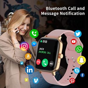 KAKTIN Smart Watch, Fitness Tracker with Call Receive/Dial,Step Counter,1.7'' Touch Screen Smartwatch Activity for Women Men Compatible with Android iPhone iOS