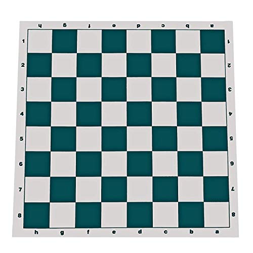 WE Games Tournament Roll Up Chess Board + Bobby Fischer Ultimate Tournament Staunton Chess Pieces