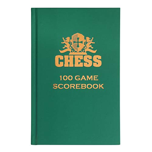 WE Games Best Value Tournament Chess Set (Green) + Hardcover Chess Notation Scorebook (Green)