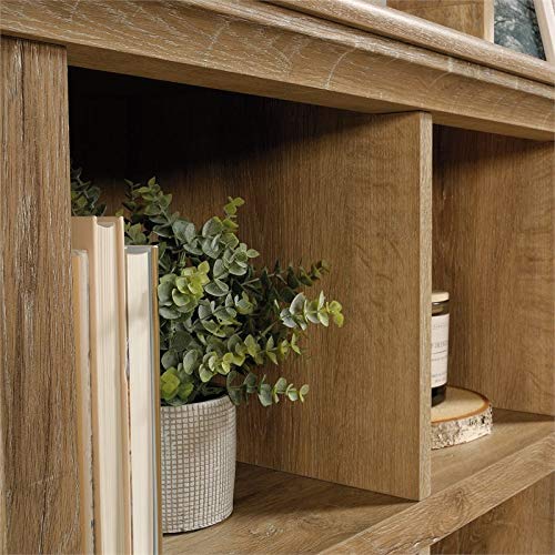 Pemberly Row Engineered Wood 9-Cube Bookcase Organizer in Orchard Oak