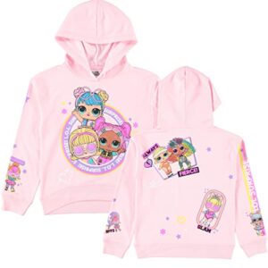 l.o.l. surprise! girls sweatshirt -jumbo print and embroidery sweater- sizes 4-16 pink