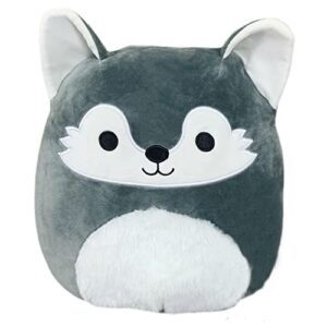squishmallow official kellytoy plush wildlife zoo squad squishy soft plush toy animals (willy wolf, 5 inch)