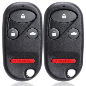 npauto key fob replacement fits for honda accord & acura tl 1998 1999 2000 2001 2002 2003 diy programming keyless entry remote control car key fobs kobutah2t, 72147-s0k-a02, 72147-s84-a03 (pack of 2)