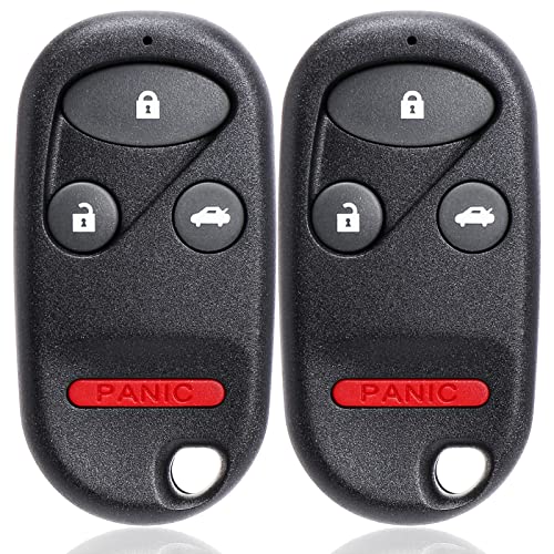 NPAUTO Key Fob Replacement Fits for Honda Accord & Acura TL 1998 1999 2000 2001 2002 2003 DIY Programming Keyless Entry Remote Control Car Key Fobs KOBUTAH2T, 72147-S0K-A02, 72147-S84-A03 (Pack of 2)