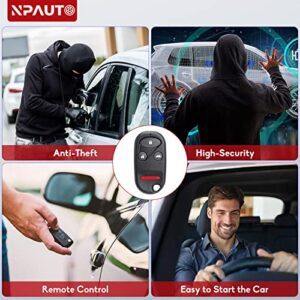 NPAUTO Key Fob Replacement Fits for Honda Accord & Acura TL 1998 1999 2000 2001 2002 2003 DIY Programming Keyless Entry Remote Control Car Key Fobs KOBUTAH2T, 72147-S0K-A02, 72147-S84-A03 (Pack of 2)