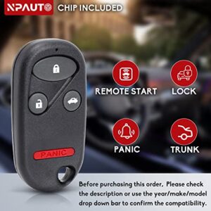 NPAUTO Key Fob Replacement Fits for Honda Accord & Acura TL 1998 1999 2000 2001 2002 2003 DIY Programming Keyless Entry Remote Control Car Key Fobs KOBUTAH2T, 72147-S0K-A02, 72147-S84-A03 (Pack of 2)