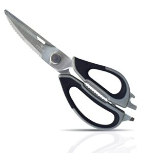 9" premium kitchen shears with detachable blades by better kitchen products, stainless steel, all purpose come apart utility scissors, heavy duty kitchen scissors, meat scissors, poultry shears