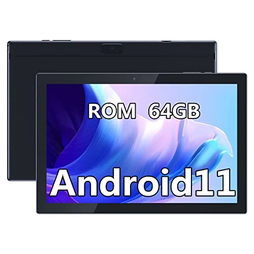 10 Inch Tablet, 64GB Storage Tablets, Android 11 Tab, 512GB Expandable, 8MP+2MP Camera, 1.5Ghz CPU Quad-Core Processor, 2GB RAM WiFi 6000mAh Battery, 10.1'' HD 1280*800 IPS Touch Screen Google Tablet