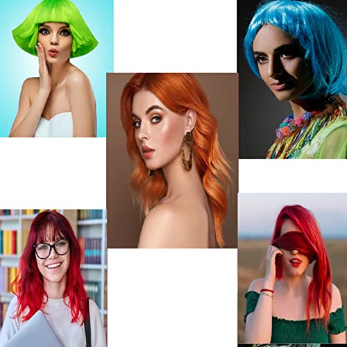 Temporary Hair Color Dye for Girls Kids, Hair Wax Color Girl Toys Gifts for Age 4 5 6 7 8 9 Birthday,Party, Cosplay DIY, Children's Day, Halloween, Christmas (4Colores- Red Blue Purple Green)
