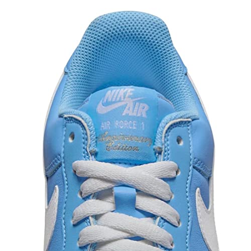 Nike mens Air Force 1 Low Retro, University Blue/White/Metallic, 7.5