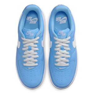 Nike mens Air Force 1 Low Retro, University Blue/White/Metallic, 7.5