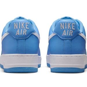 Nike mens Air Force 1 Low Retro, University Blue/White/Metallic, 7.5