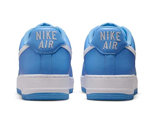 Nike mens Air Force 1 Low Retro, University Blue/White/Metallic, 7.5