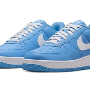 Nike mens Air Force 1 Low Retro, University Blue/White/Metallic, 7.5