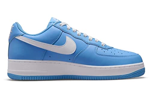 Nike mens Air Force 1 Low Retro, University Blue/White/Metallic, 7.5