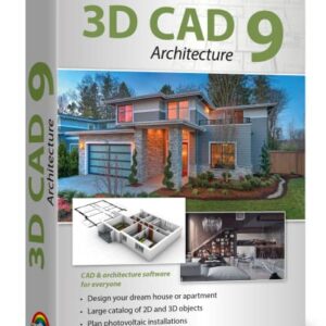 Home design software compatible with Windows 11, 10, 8.1, 7 – Design your dream house including photovoltaic installations - 3D CAD 9 Architecture