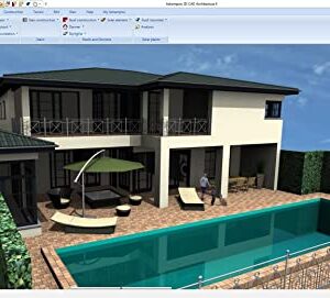 Home design software compatible with Windows 11, 10, 8.1, 7 – Design your dream house including photovoltaic installations - 3D CAD 9 Architecture