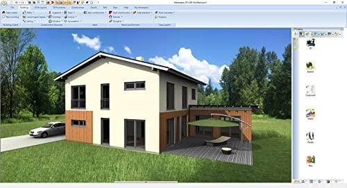 Home design software compatible with Windows 11, 10, 8.1, 7 – Design your dream house including photovoltaic installations - 3D CAD 9 Architecture