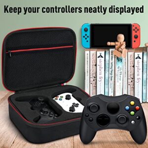 Younik Controller Carrying Travel Case, Protective Hard Case for 2 Controllers, Compatible with PS-5, PS-4, X-Box 1, Switch Pro and Other Universal Sized Controllers