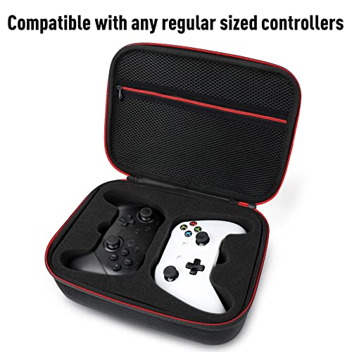 Younik Controller Carrying Travel Case, Protective Hard Case for 2 Controllers, Compatible with PS-5, PS-4, X-Box 1, Switch Pro and Other Universal Sized Controllers