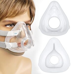 tusoa 2 packs replacement cushion compatible with airfit f20 medium - covers nose and mouth, reliable seal & comfortable fit