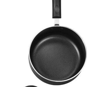 Utopia Kitchen 1 Quart Nonstick Saucepan with Glass Lid - Multipurpose Use for Home Kitchen or Restaurant (Grey)