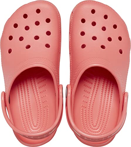 Crocs Classic Clogs, Neon Watermelon, 1 US Unisex Little Kid