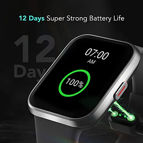 SKG Smart Watch for Men Women Android iPhone, Smartwatch with Alexa Built-in & Bluetooth Call(Answer/Make Call) 1.69" Fitness Tracker with IP68 Waterproof, 60+ Sports, Heart Rate SpO2 Monitor, V7 Pro