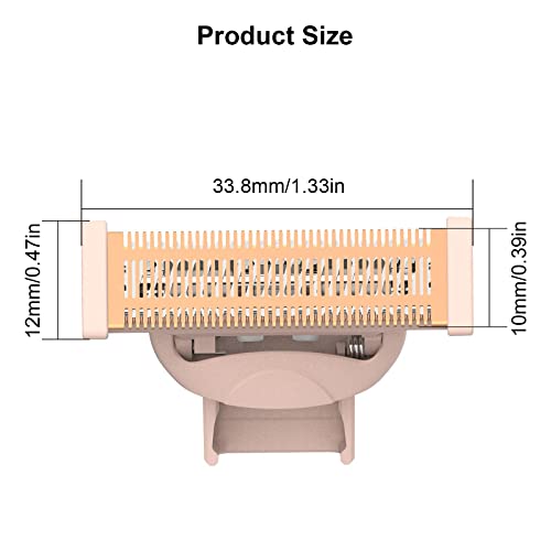 LinMei Women Shaver Replacement Heads Compatible for Finishtouch Flawless Nu Razor incude 2 Replacement Blades and 2 Cleaning Brush and 1 Storage Bag