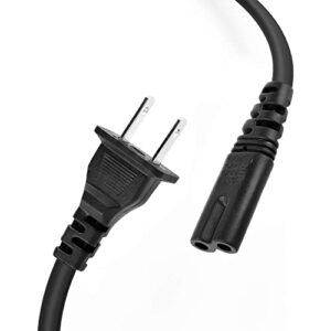 xxfmtjj replacement 5ft new power input: 110v - 120v 50-60hz ac in power cord outlet plug cable lead compatible with aiwa exos-9 exos9 portable boombox bluetooth speaker