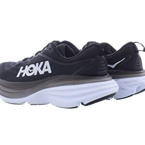 HOKA ONE ONE Bondi 8 Womens Shoes Size 7, Color: Black/White