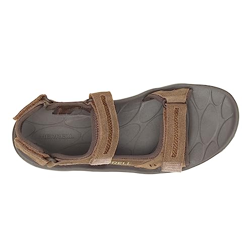 Merrell Men's Huntington Leather Convert Sandal, Earth, 11