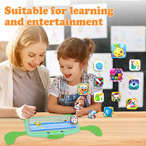 Tablet for Kids 10 inch Kids Tablet 2GB 32GB Android 11 Kids Tablet PC with Kid-Proof Case 1280 * 800 HD Display, Toddler Tablet with Parental Control, Dual Camera, WiFi（Green）