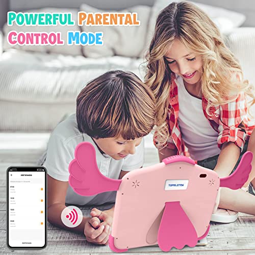 Kids Tablet 10 inch Tablet for Kids with Case Included, Android Toddler Tablet for Toddlers with WiFi 2.0MP+5.0MP Dual Camera IPS Screen Parental Control YouTube Netflix, 2GB 32GB Kids Learning Tablet