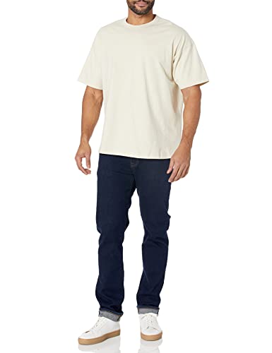 Amazon Aware Men's Oversized Heavyweight Cotton Short-Sleeve T-Shirt, Beige, 3X-Large
