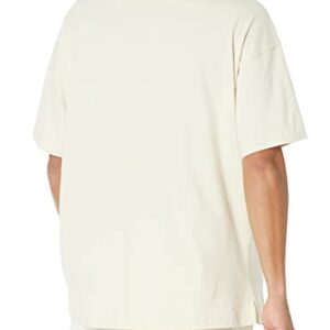 Amazon Aware Men's Oversized Heavyweight Cotton Short-Sleeve T-Shirt, Beige, 3X-Large