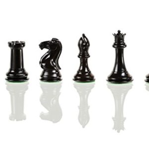 4X Quadruple Weighted Chess Pieces Only by Chess Geeks - Tournament Classic Staunton - Super Heavy Weighted Pieces - 32 Pieces + 2 Extra Queens - Weight 3.7lb - King 4.2" Tall - Best Chess Set Ever