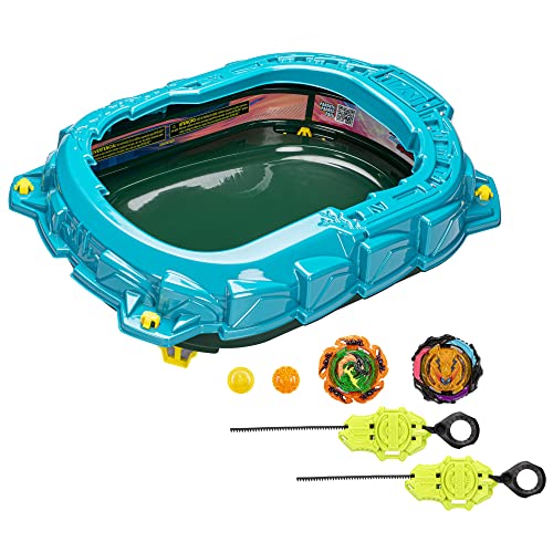 Beyblade Burst QuadStrike Light Ignite Battle Set, with Beyblade Stadium, 2 Spinning Tops, and 2 Beyblade Launchers, Toys for 8 Year Old Boys & Girls & Up (Amazon Exclusive)