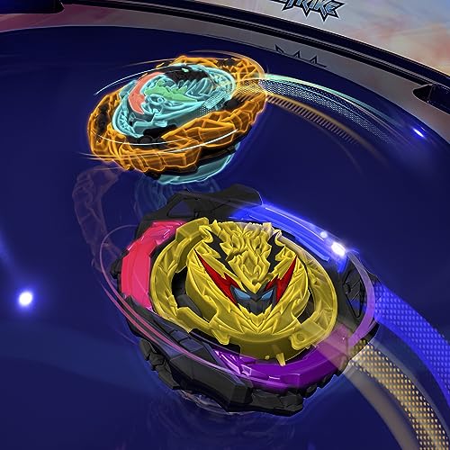 Beyblade Burst QuadStrike Light Ignite Battle Set, with Beyblade Stadium, 2 Spinning Tops, and 2 Beyblade Launchers, Toys for 8 Year Old Boys & Girls & Up (Amazon Exclusive)