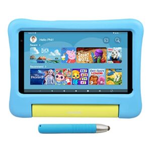kyaster kids tablet, 7 inch 5g wifi 6 android 12 tablet for kids, full hd 1920x1200 ips screen, 2gb ram 32gb rom,parental controls game education apps,eva kids-proof case with stylus